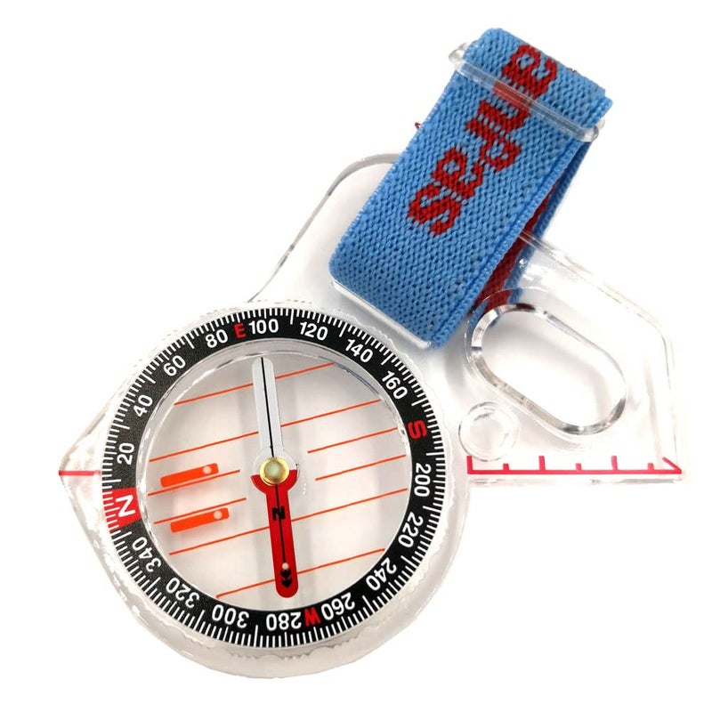 KanPas MA-40-FS Thumb Orienteering Compass: Acrylic, Shockproof & Waterproof - Image 1